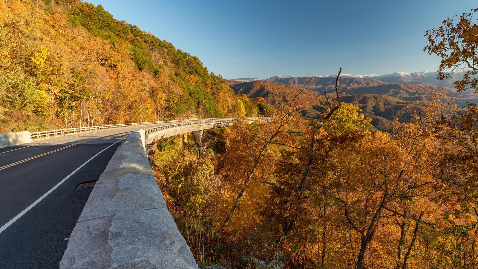 The Foothills Parkway in the Great Smoky Mountains National Park