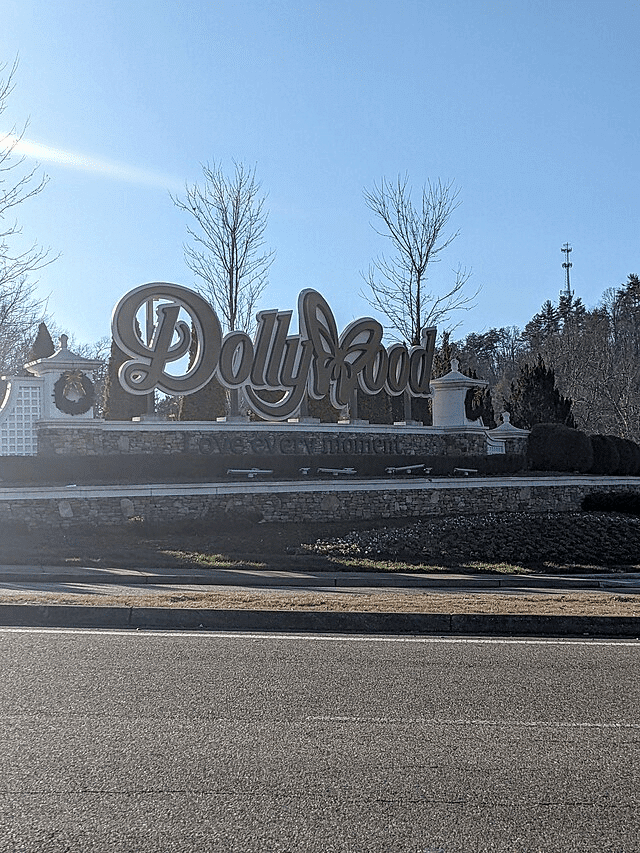 The entrance of Dollywood – Make it a part of your Pigeon Forge TN travel guide